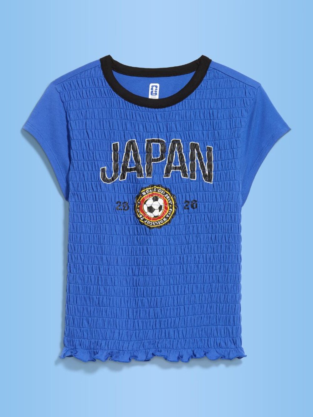 FIFA World Cup 26™ Japan Smocked Graphic T-Shirt for Women Size Small 70% off